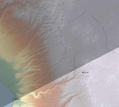 Map of the eclipse path across Chile on 07/02/2410