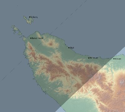Map of the eclipse path across Indonesia on 04/20/2414