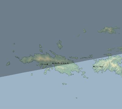 Map of the eclipse path across United States Virgin Islands on 08/02/2418