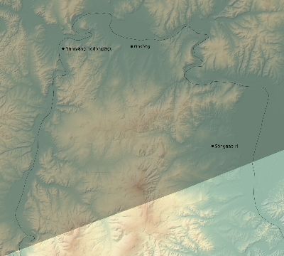 Map of the eclipse path across North Korea on 11/05/2431