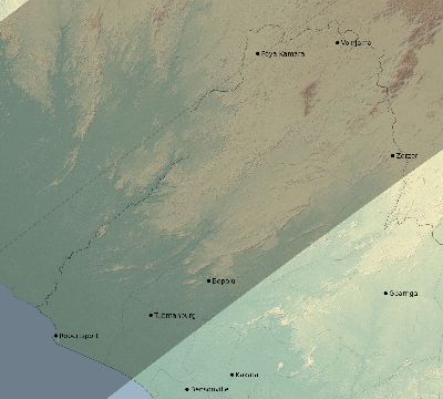 Map of the eclipse path across Liberia on 04/30/2432