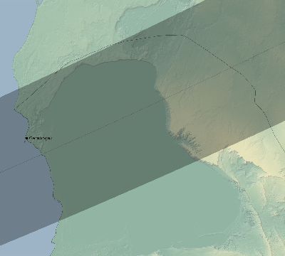 Map of the eclipse path across Turkmenistan on 04/11/2442