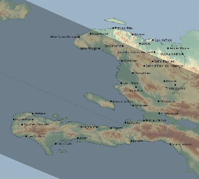 Map of the eclipse path across Haiti on 09/24/2462