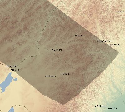 Map of the eclipse path across China on 07/12/2466