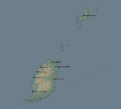 Map of the eclipse path across Grenada on 03/10/2472