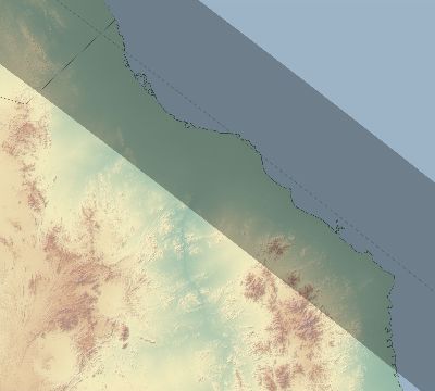 Map of the eclipse path across Sudan on 09/03/2472
