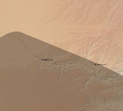 Map of the eclipse path across Zambia on 12/28/2475