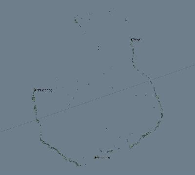 Map of the eclipse path across Maldives on 04/22/2479