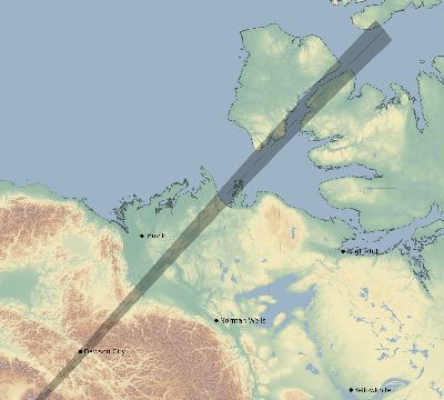 Map of the eclipse path across Canada on 02/18/2482
