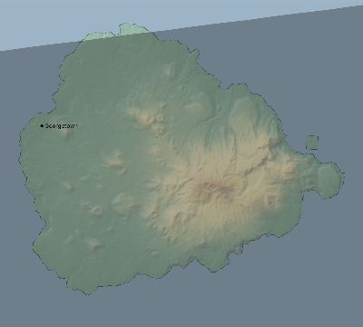 Map of the eclipse path across Saint Helena, Ascension and Tristan da Cunha on 02/07/2483