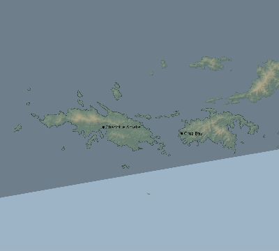 Map of the eclipse path across United States Virgin Islands on 08/03/2483