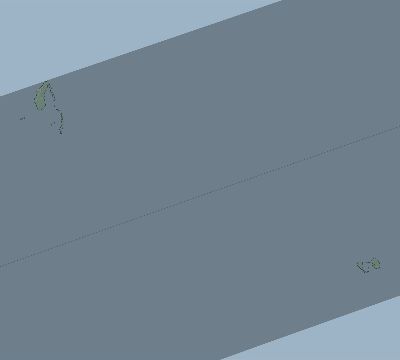 Map of the eclipse path across Cook Islands on 01/28/2484
