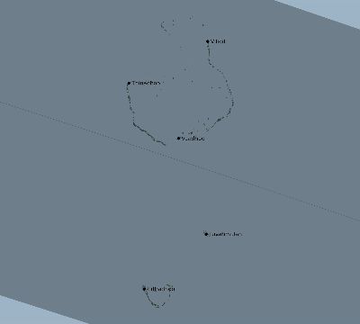 Map of the eclipse path across Maldives on 06/02/2486