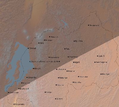 Map of the eclipse path across Rwanda on 06/02/2486