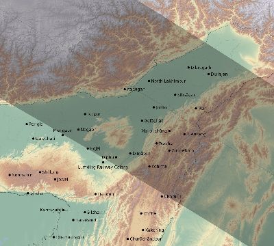 Map of the eclipse path across India on 11/26/2486