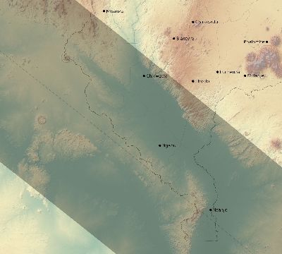 Map of the eclipse path across Malawi on 11/15/2487