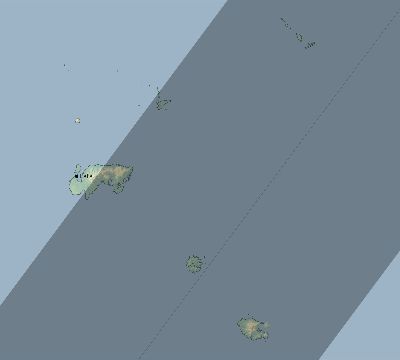 Map of the eclipse path across Solomon Islands on 03/21/2490