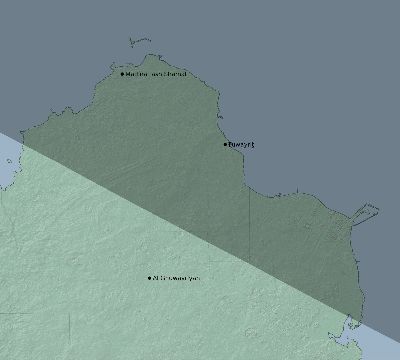 Map of the eclipse path across Qatar on 07/13/2493