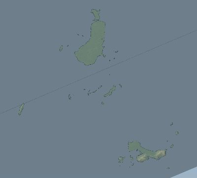 Map of the eclipse path across Indonesia on 07/03/2494