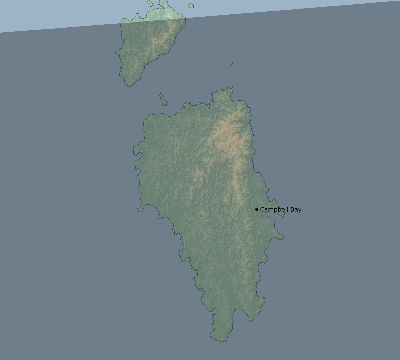 Map of the eclipse path across India on 10/15/2498