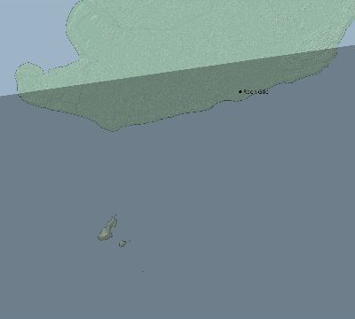 Map of the eclipse path across Vietnam on 10/15/2498