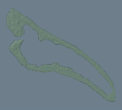 Map of the eclipse path across Kiribati on 02/19/2501