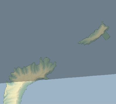 Map of the eclipse path across French Polynesia on 02/19/2501