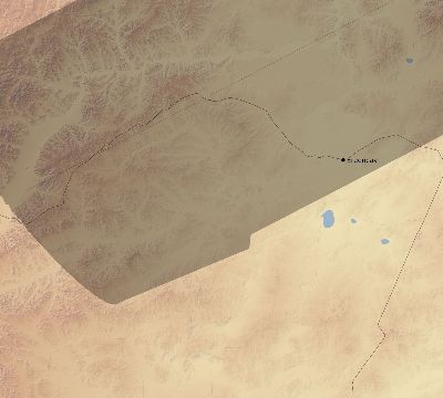 Map of the eclipse path across Mongolia on 08/04/2502