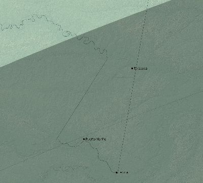 Map of the eclipse path across Colombia on 06/14/2504