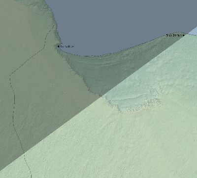 Map of the eclipse path across Egypt on 06/03/2505