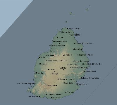 Map of the eclipse path across Mauritius on 04/01/2508