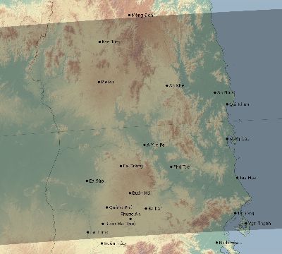 Map of the eclipse path across Vietnam on 04/01/2508
