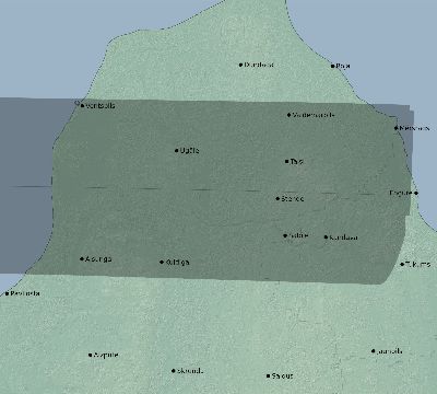 Map of the eclipse path across Latvia on 03/22/2509