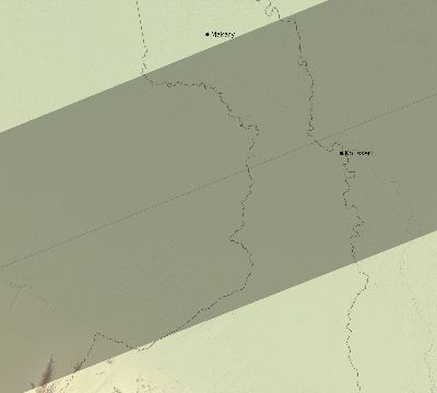 Map of the eclipse path across Cameroon on 07/14/2512