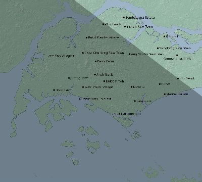 Map of the eclipse path across Singapore on 07/14/2512