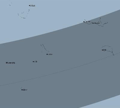 Map of the eclipse path across Marshall Islands on 01/08/2513