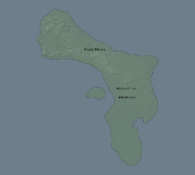 Map of the eclipse path across Caribbean Netherlands on 10/27/2516