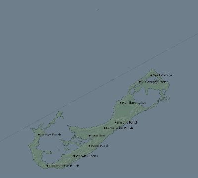 Map of the eclipse path across Bermuda on 06/15/2523