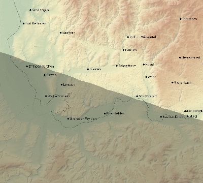 Map of the eclipse path across Germany on 10/18/2525