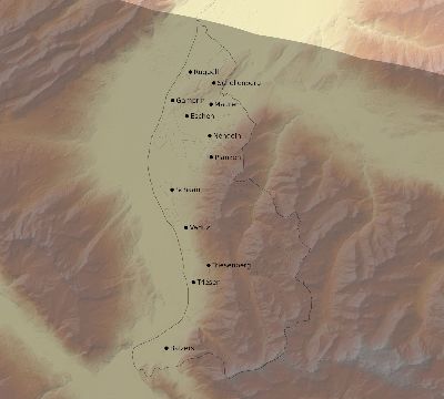 Map of the eclipse path across Liechtenstein on 10/18/2525