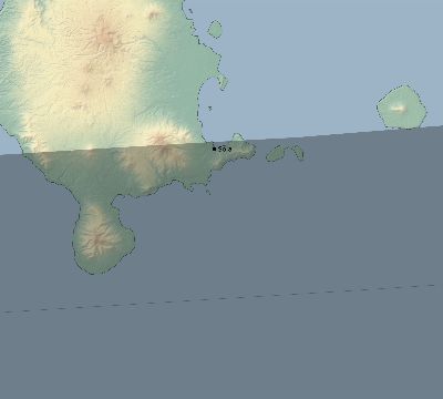Map of the eclipse path across Vanuatu on 10/07/2526