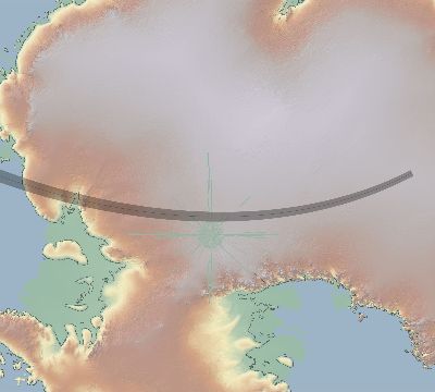 Map of the eclipse path across Antarctica on 02/10/2529
