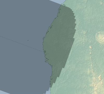 Map of the eclipse path across Madagascar on 07/25/2530