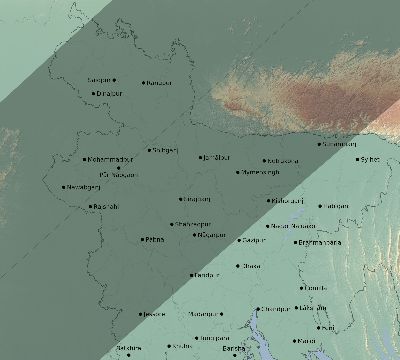Map of the eclipse path across Bangladesh on 01/19/2531