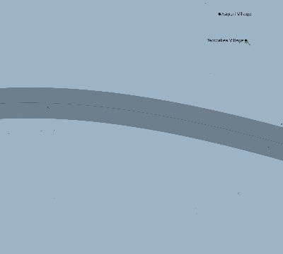 Map of the eclipse path across Kiribati on 05/14/2534