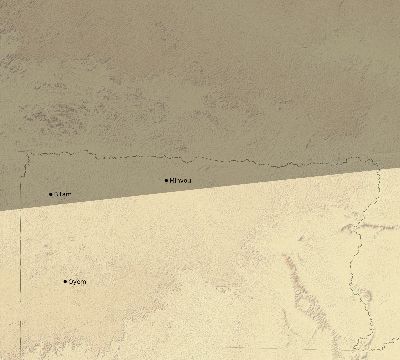 Map of the eclipse path across Gabon on 09/05/2537