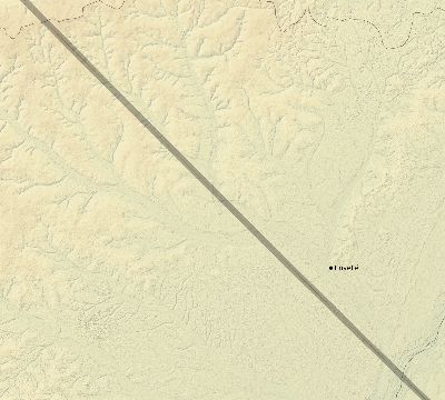 Map of the eclipse path across Republic of the Congo on 10/17/2544