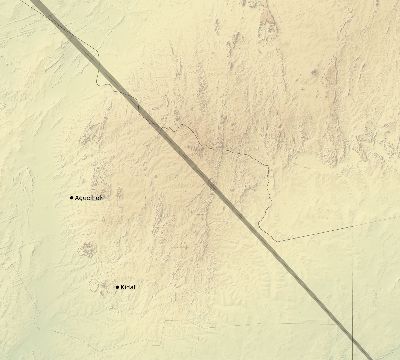 Map of the eclipse path across Mali on 10/17/2544