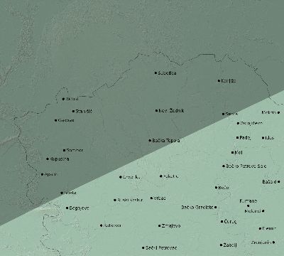 Map of the eclipse path across Serbia on 01/30/2549