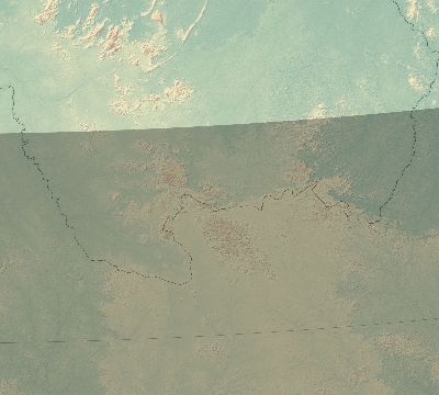 Map of the eclipse path across Suriname on 01/30/2549